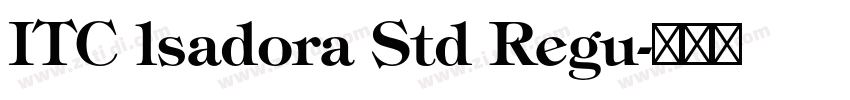 ITC lsadora Std Regu字体转换